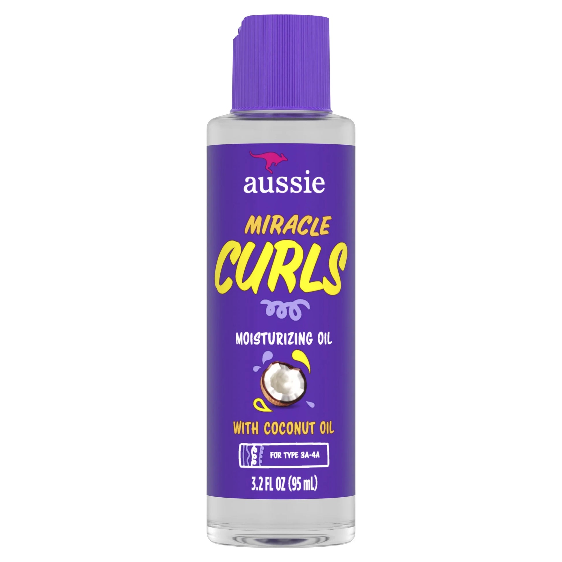 Miracle Curls Coconut Curl-Defining Hair Oil, for Curly Hair 3.2 Fl Oz