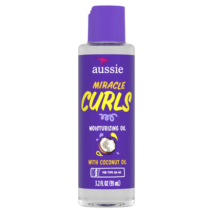 Miracle Curls Coconut Curl-Defining Hair Oil, for Curly Hair 3.2 Fl Oz